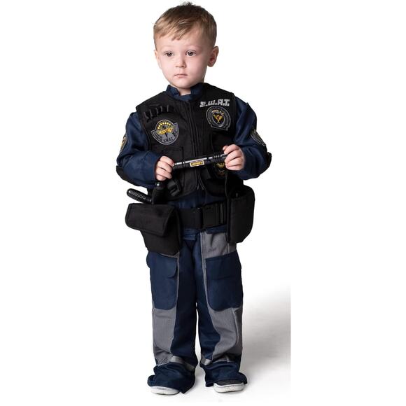 Swat Team Gear Halloween Costume Accessories Medium (8-10) yrs Career Day Outfit - Picture 5 of 10